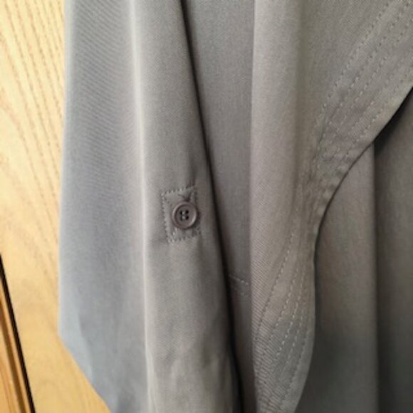 Vintage Max Studio Classic Drapey Wrap Swing Coat Lightweight 1X Oversized - Picture 3 of 8